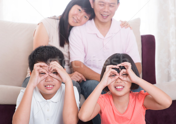 Foto stock: Sudeste · Asia · casa · de · la · familia · familia · casa