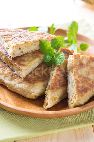 Stuffed pancake murtabak Stock photo © szefei