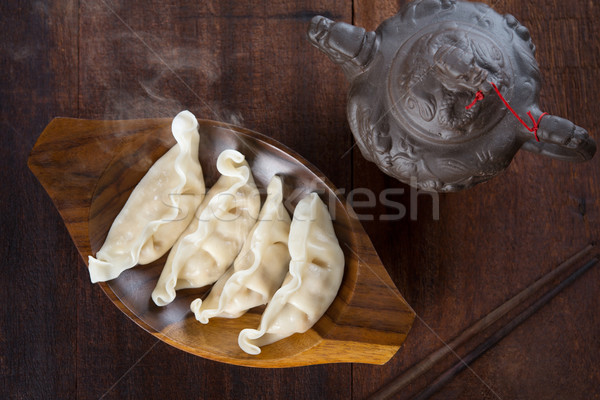 Fresh Boiled Dumplings Stock photo © szefei