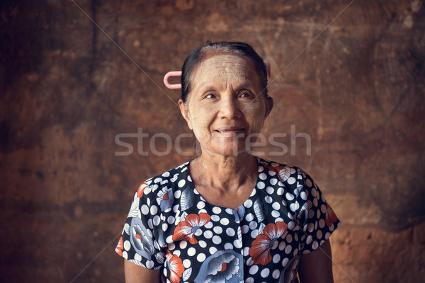 портрет традиционный азиатских женщину Постоянный внутри Сток-фото © szefei