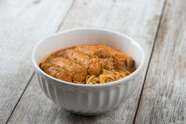 Asian food Spicy Curry Laksa Noodles  Stock photo © szefei