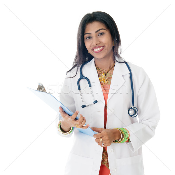 Stock photo: Indian female medical doctor portrait