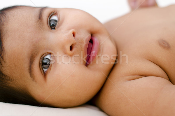 Indian baby girl Stock photo © szefei