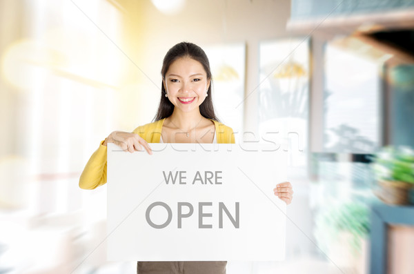 We are open Stock photo © szefei