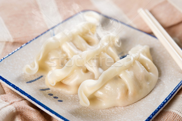 Popular Chinese Meal Dumplings Stock photo © szefei