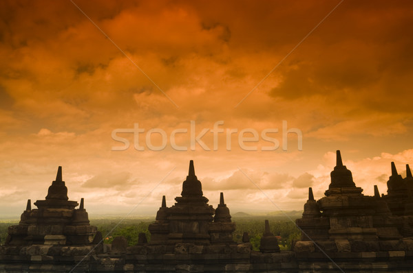 Borobudur Ruins Stock photo © szefei