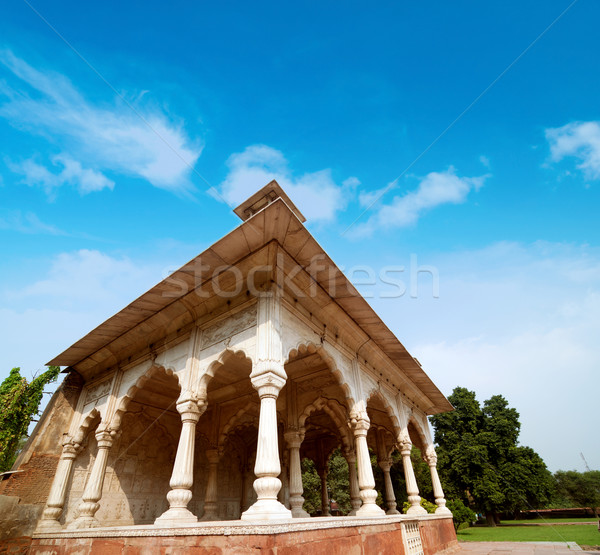Architecture inside The Red Fort Stock photo © szefei