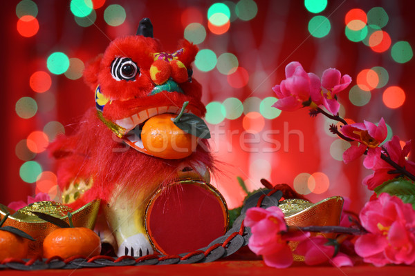 Happy Chinese new year celebrations Stock photo © szefei