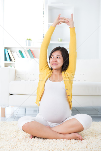 Сток-фото: материнство · здоровья · азиатских · беременная · женщина · домой