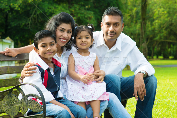 Happy Indian family  Stock photo © szefei