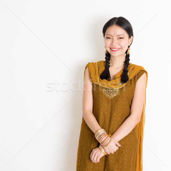 Mixed race Indian woman Stock photo © szefei