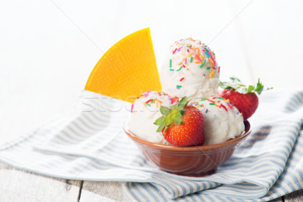 Milk ice cream Stock photo © szefei