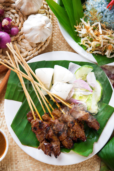 Malay dish satay Stock photo © szefei