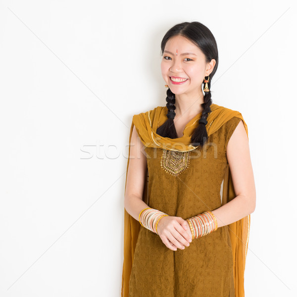 混血 小さな インド 女性 肖像 魅力的な ストックフォト © szefei