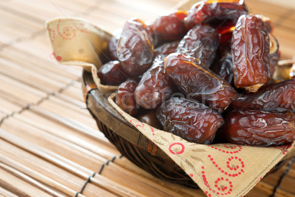 Dried date palm fruits Stock photo © szefei