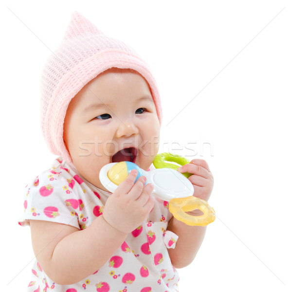 Baby teething Stock photo © szefei