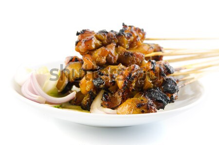 Chicken satay. Stock photo © szefei