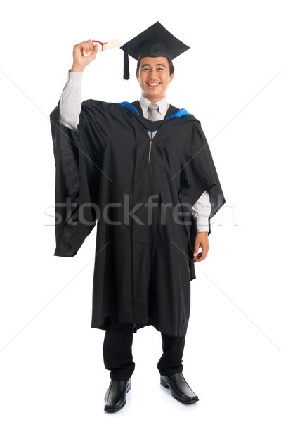 Full length university student graduation  Stock photo © szefei