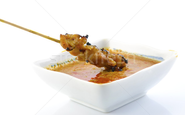 Delicious Satay chicken Stock photo © szefei