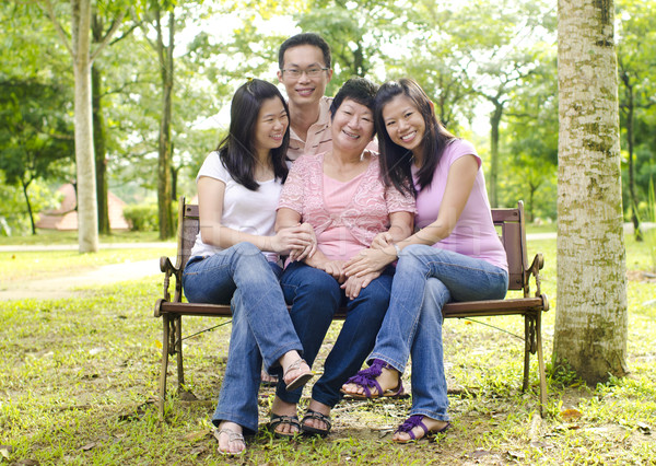 Asian family Stock photo © szefei