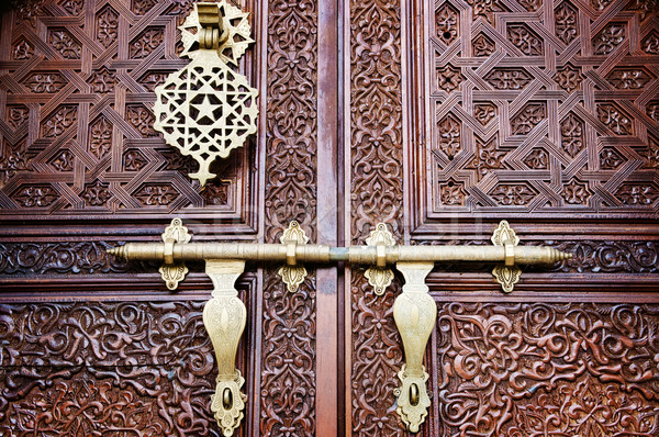 Islamic style door Stock photo © szefei