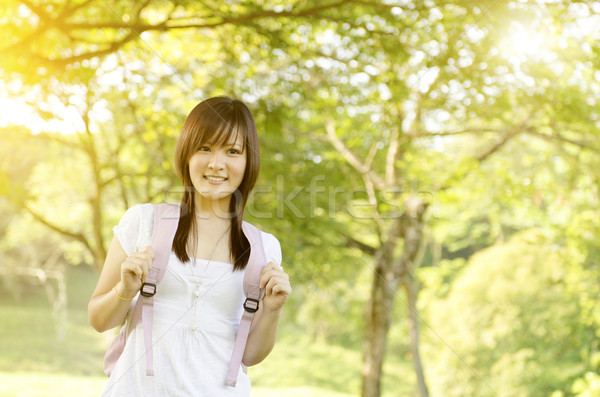 Young college girl portrait Stock photo © szefei