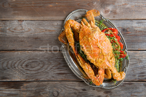 Delicious curry crab Stock photo © szefei