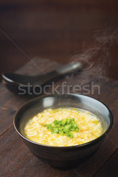 Pumpkin rice porridge bowl  Stock photo © szefei