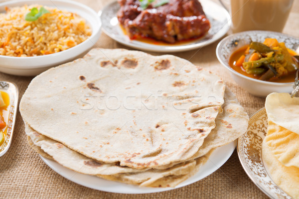 Chapatti roti Stock photo © szefei