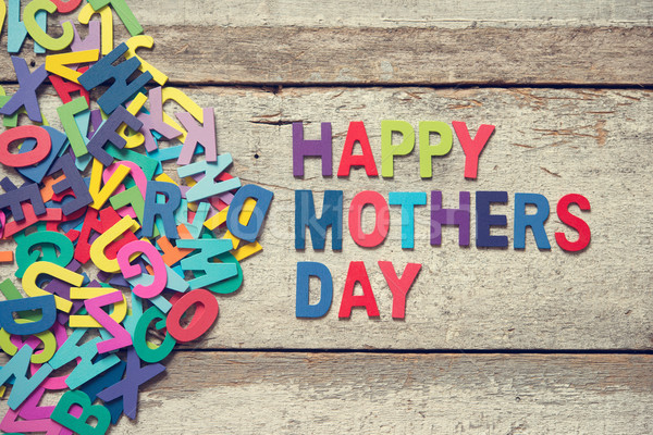 HAPPY MOTHERS DAY words Stock photo © szefei