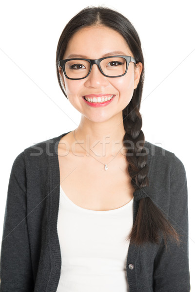 Young Asian female headshot Stock photo © szefei