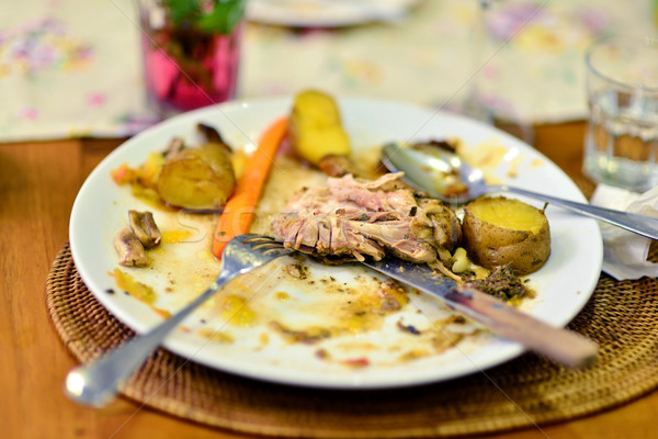 Leftover food Stock photo © szefei