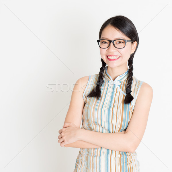 Oriental woman portrait Stock photo © szefei