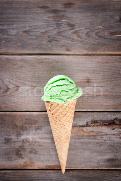 Honeydew ice cream Stock photo © szefei