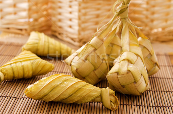 Ketupat or rice dumpling.  Stock photo © szefei