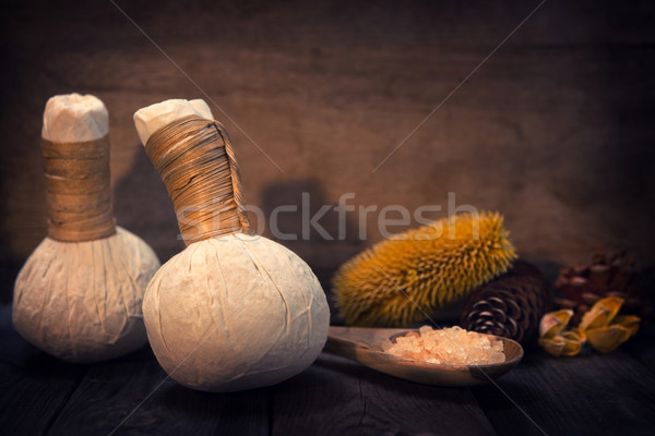 Herbal massage compress  Stock photo © szefei