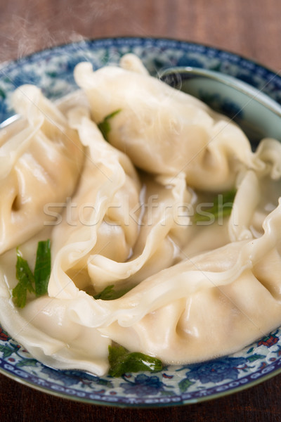 Close up dumplings soup  Stock photo © szefei