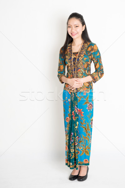 Sudeste asiático mulher vestir retrato jovem Foto stock © szefei