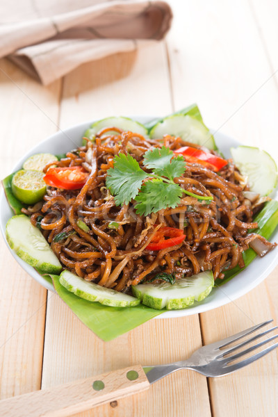Asian spicy fried noodles Stock photo © szefei