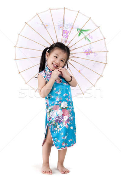 Little oriental girl Stock photo © szefei