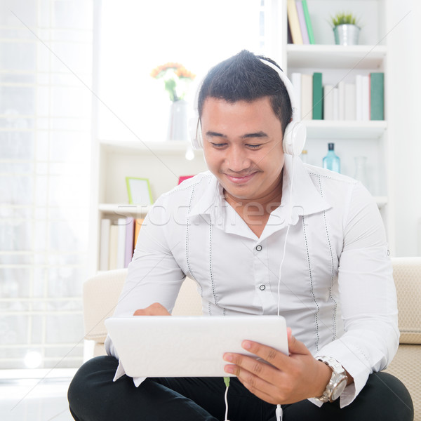 Foto stock: Asiático · homem · bonito · sorridente