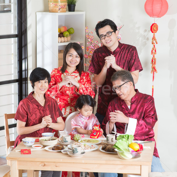 Chinese New Year group photo Stock photo © szefei