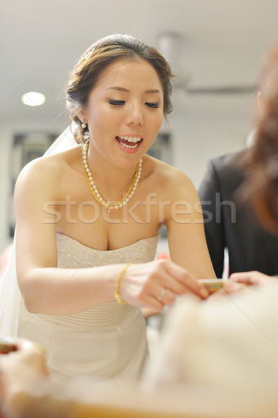 Stock photo: Traditional Asian Chinese wedding tea ceremony