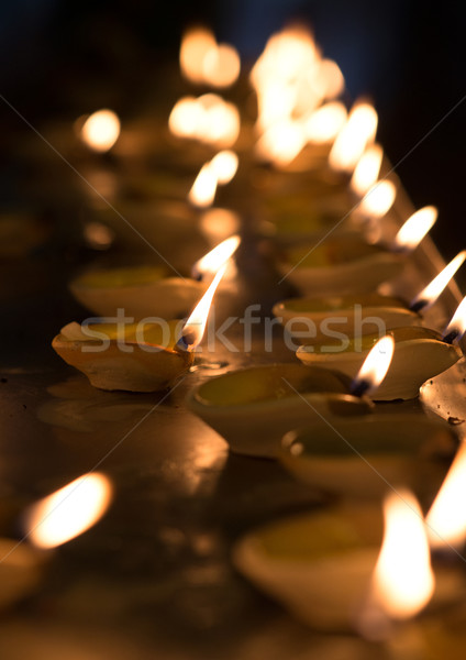 Diwali oil lamp Stock photo © szefei