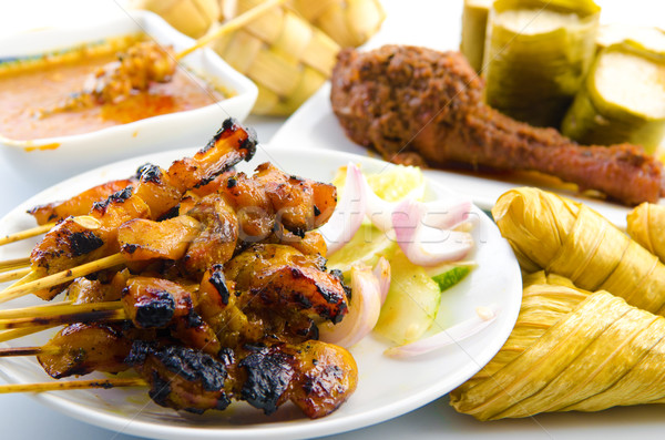 Satay chicken Stock photo © szefei