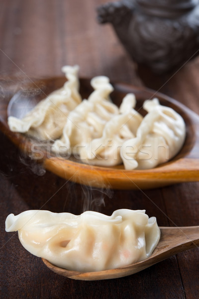 Fresh Steamed Dumpling Stock photo © szefei