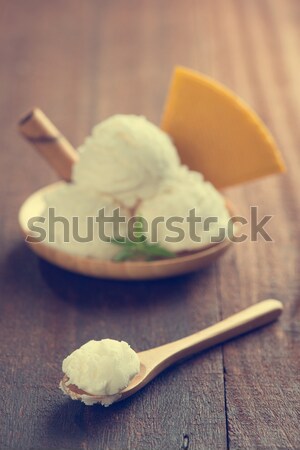 Vanilla ice cream Stock photo © szefei