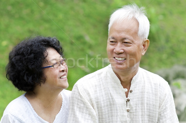 Asian Senior Couple Stock photo © szefei