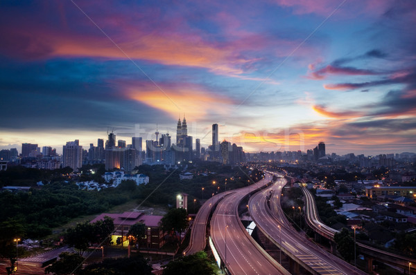 Kuala Lumpur skyline Stock photo © szefei