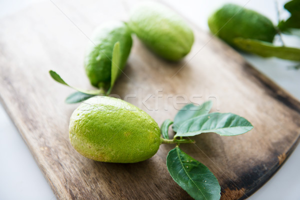 Pesticide free organic lemons Stock photo © szefei